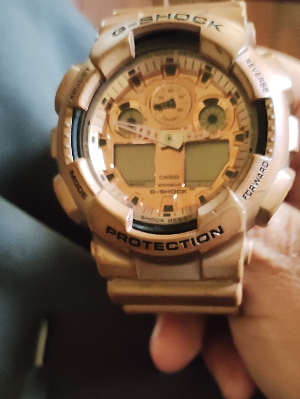 Casio G-Shock Rose Gold-Tone Digital Analog Sport Watch